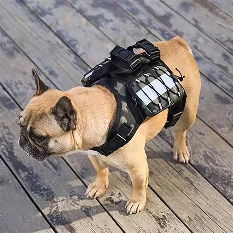 Arnés para perros con alforjas